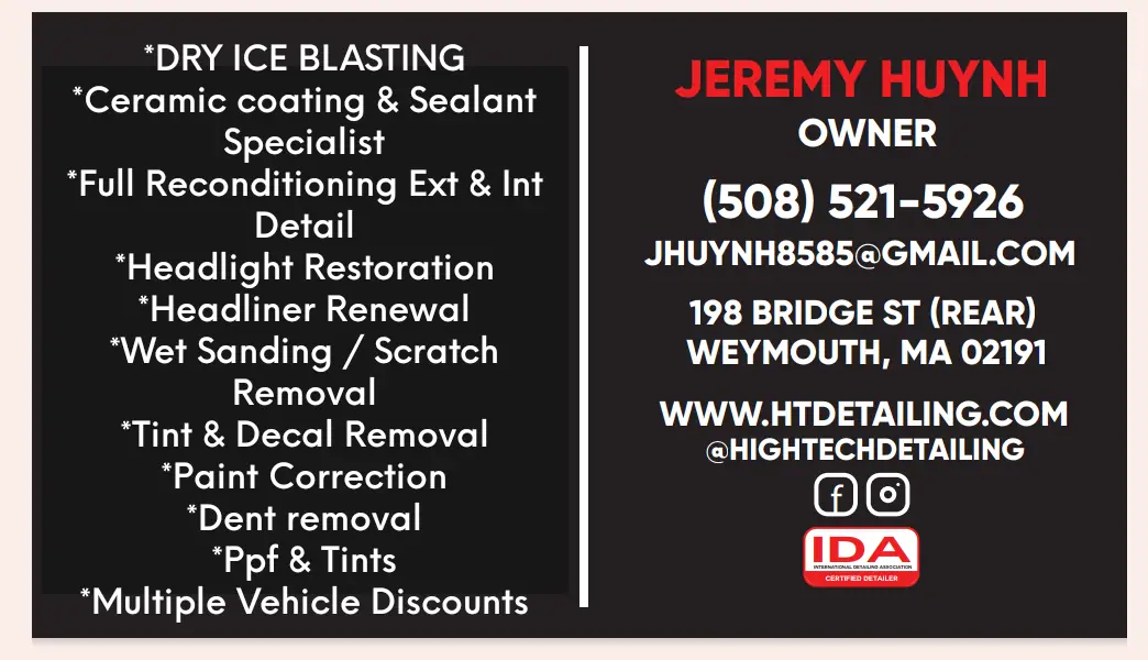 High Tech Detailing & Dry Ice Blasting & Ceramic coating, RV detailing in Weymouth